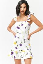 Forever21 Floral Linen-blend Dress