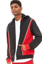 Forever21 Colorblock Hooded Track Jacket