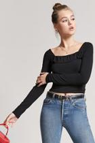Forever21 Ruffle Square Neck Top