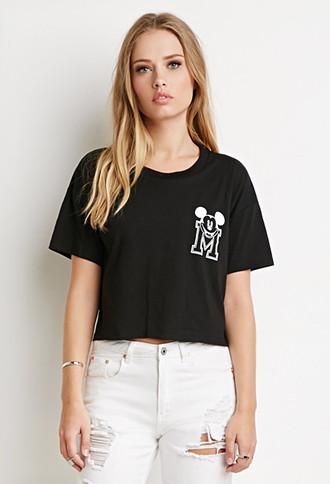 Forever21 Mickey Mouse Boxy Tee