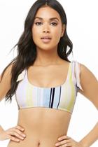 Forever21 Vero Moda Striped Bikini Top