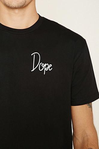 21 Men Men's  Black Dope Bougie Crew Tee
