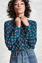 Forever21 Television Print Collared Shirt