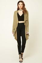 Forever21 Women's  Drape-front Drawstring Jacket