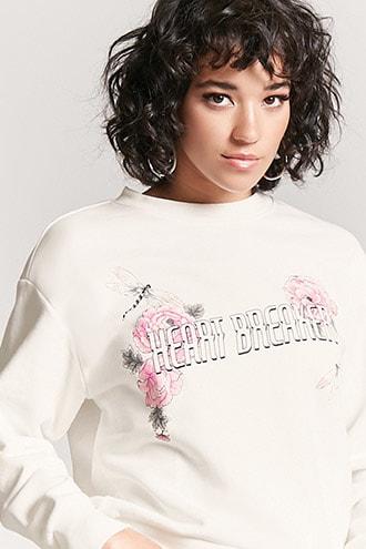 Forever21 Heartbreaker Graphic Sweater
