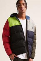 Forever21 All Good Colorblock Puffer Jacket