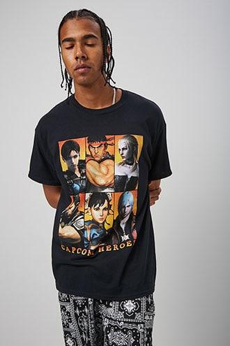 Forever21 Capcom Heroes Graphic Tee