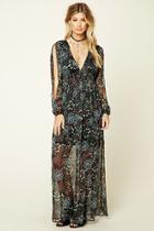 Forever21 Women's  I The Wild Floral Maxi Dress
