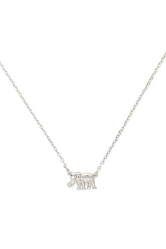 Forever21 Silver Elephant Pendant Necklace