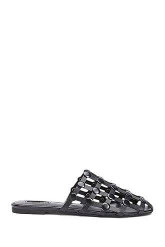 Forever21 Faux Leather Studded Slides