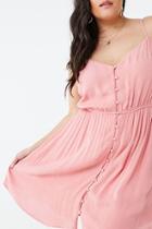 Forever21 Plus Size Crinkled Button-front Dress