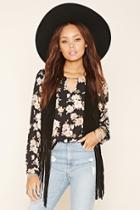 Forever21 Women's  Woven Floral Blouse