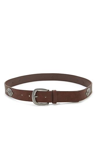 Forever21 Medallion Faux Leather Belt