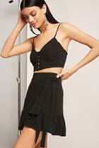 Forever21 Button-front Cropped Cami