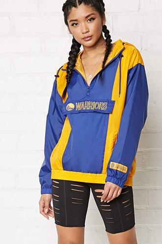 Forever21 Nba Warriors Anorak Jacket