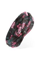 Forever21 Floral Twist-front Satin Headwrap