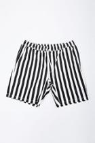 Forever21 Striped Twill Drawstring Shorts