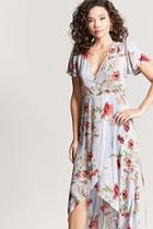 Forever21 Floral Maxi Wrap Dress