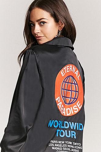 Forever21 Eternal Paradise Logo Jacket