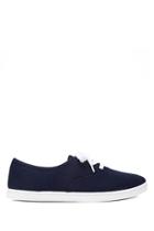 Forever21 Women's  Navy Low-top Canvas Sneakers
