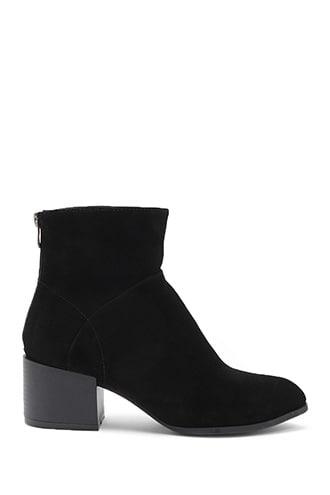 Forever21 Faux Suede Ankle Bootie