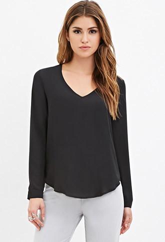 Forever21 V-neck Blouse