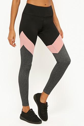 Forever21 Active Colorblock 7/8 Leggings