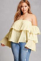Forever21 Plus Size Gingham Flounce Top