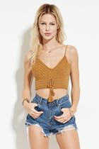 Forever21 Women's  Crochet Cropped Cami