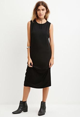 Forever21 Women's  Tulip Back Midi Dress