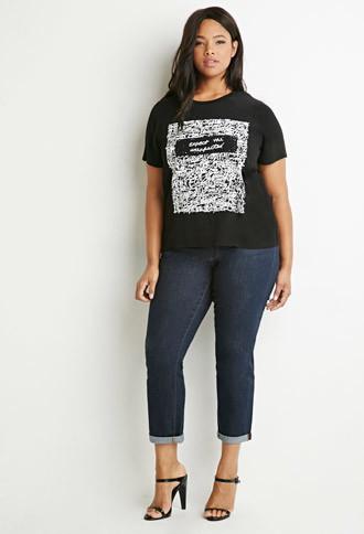 Forever21 Plus Unexpected Graphic Top