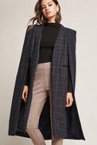 Forever21 Wool-blend Plaid Cape