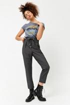 Forever21 Grid Print Ankle Pants