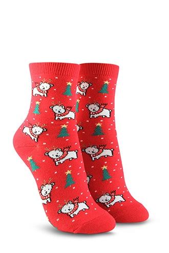 Forever21 Holiday Graphic Crew Socks
