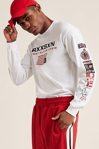 Forever21 Reason First Class Crew Graphic Top
