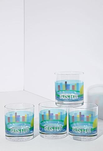 Forever21 Sisters Of Los Angeles Boston Rocks Glasses Set