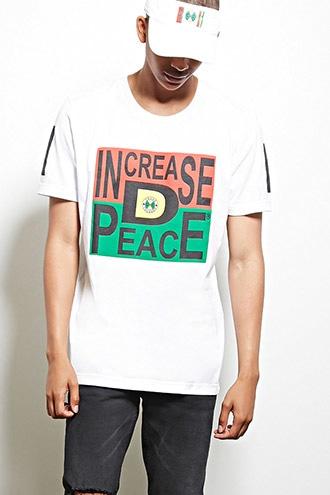 21 Men Men's  Cross Colours Peace Graphic Tee