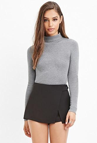 Forever21 Asymmetrical Slit-front Skort