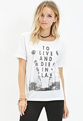 Forever21 Live And Die Graphic Tee