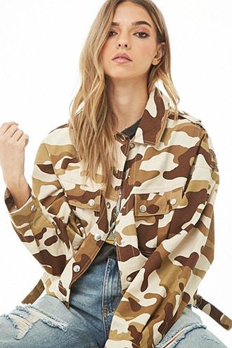 Forever21 D-ring Camo Print Jacket