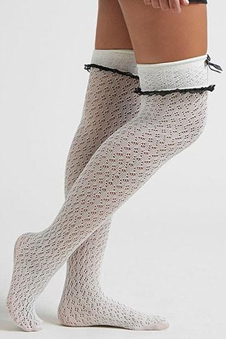 Forever21 Crochet Lace Tights
