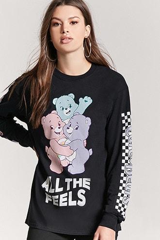 Forever21 All The Feels Care Bears Sweater