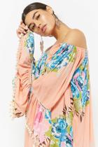 Forever21 Z&l Europe Floral Off-the-shoulder Dress
