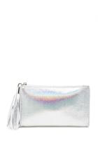 Forever21 Iridescent Faux Leather Clutch