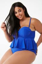 Forever21 Plus Size Ruched High-rise Bikini Bottoms