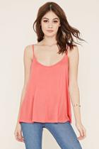 Forever21 Women's  Coral Scoop Neck Cami