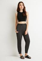 Forever21 Contemporary Pleat-front Woven Joggers