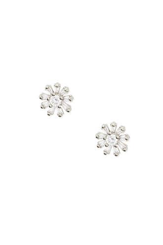 Forever21 Cubic Zirconia Starburst Stud Earrings