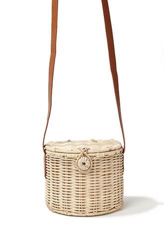 Forever21 Straw Basket Crossbody