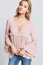 Forever21 Ruffle-trim Babydoll Top